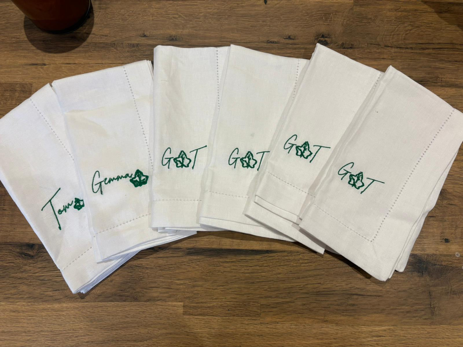 Napkins - Custom Embroidered