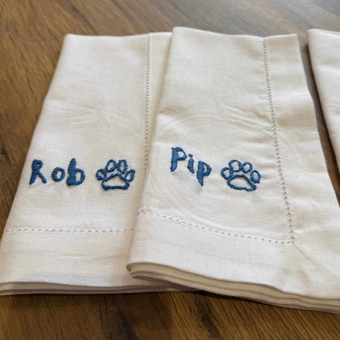 Napkins - Custom Embroidered