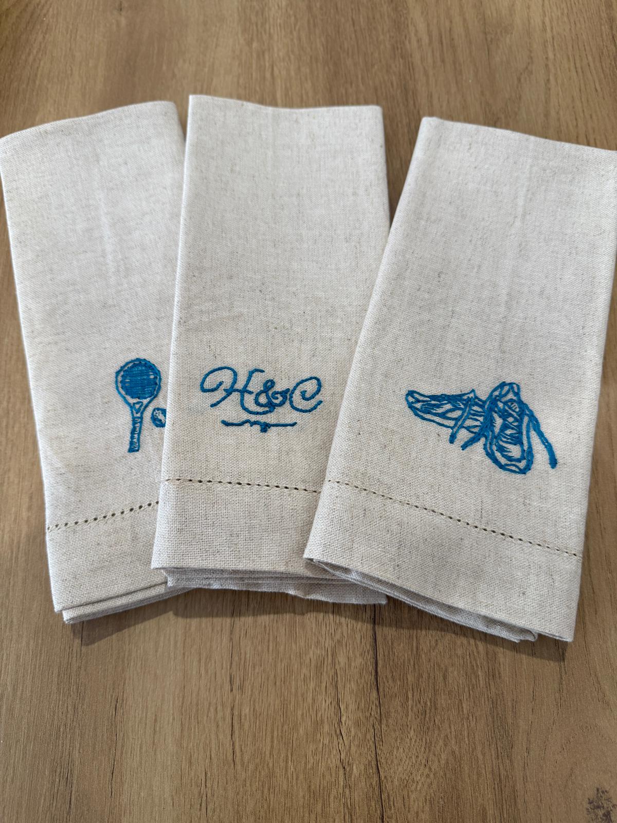 Napkins - Custom Embroidered