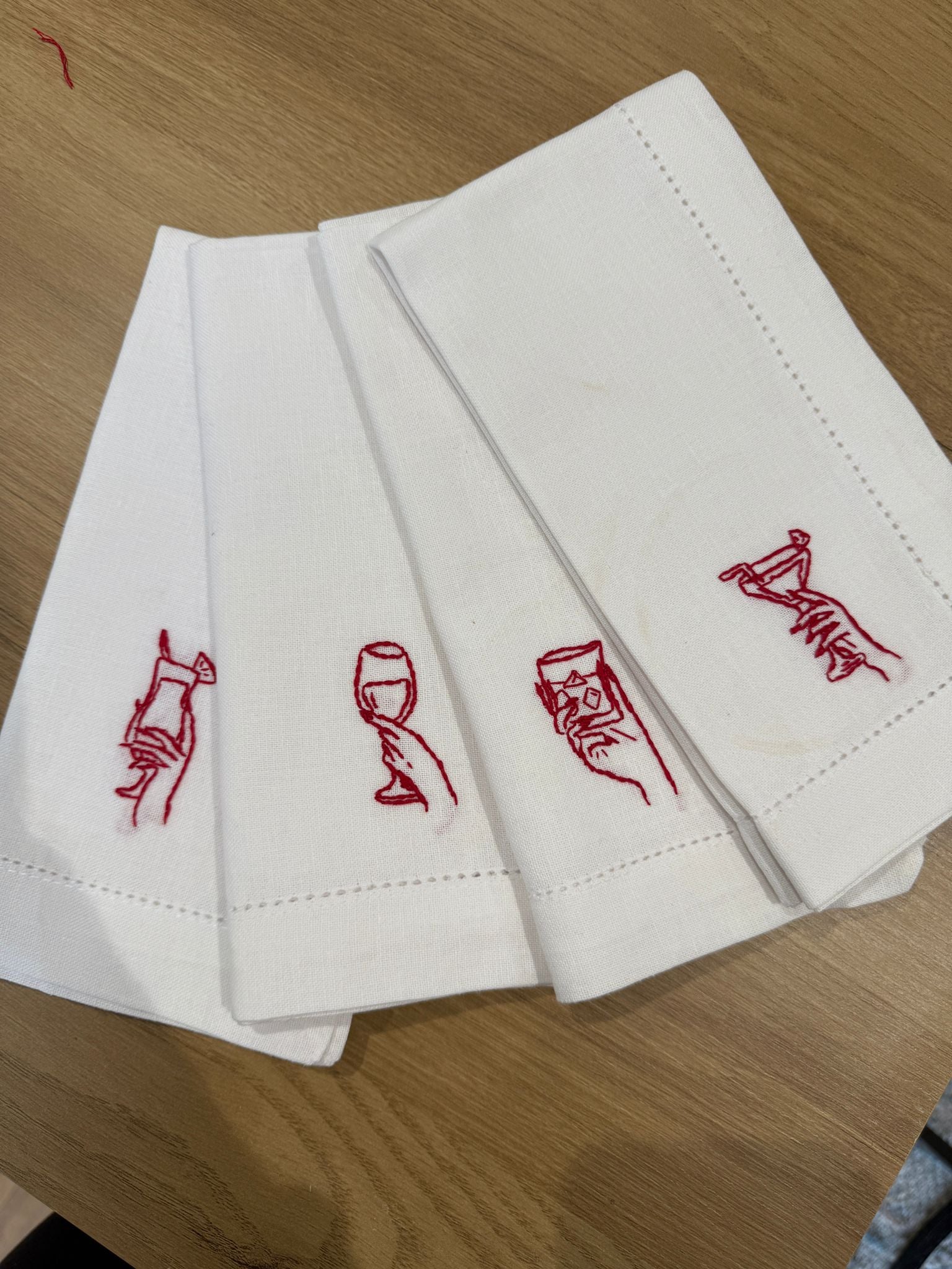 Napkins - Custom Embroidered