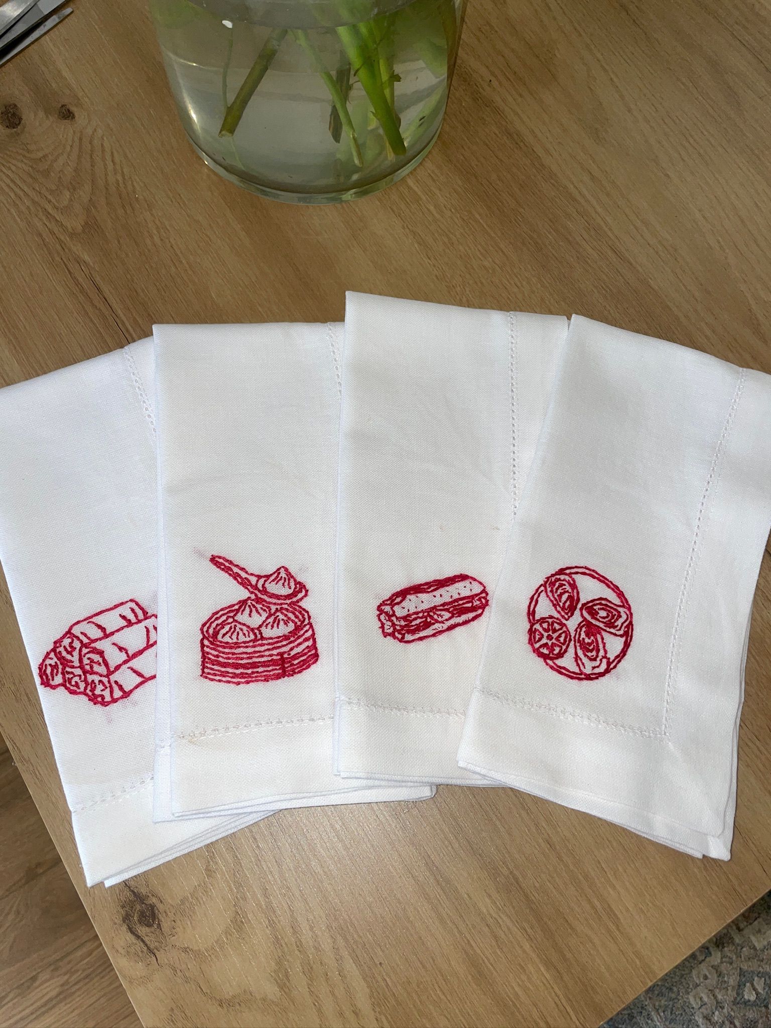Napkins - Custom Embroidered