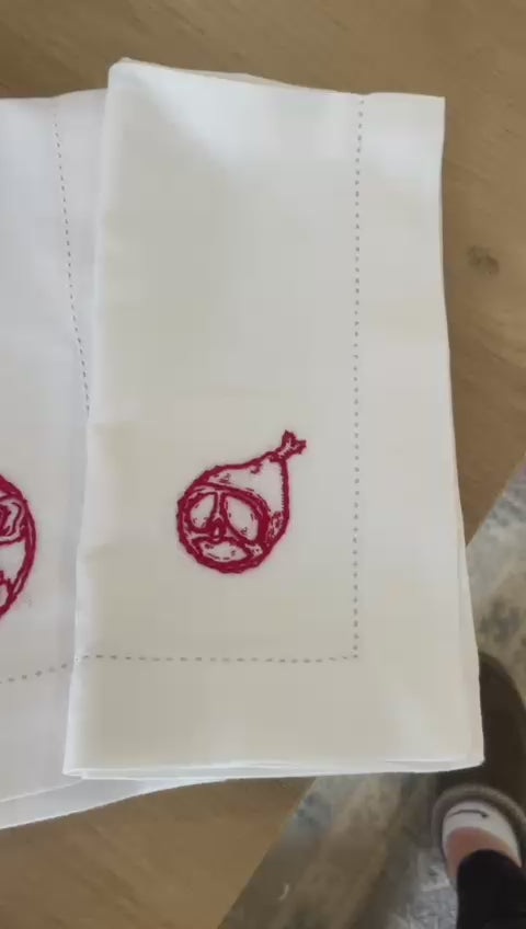 Napkins - Custom Embroidered