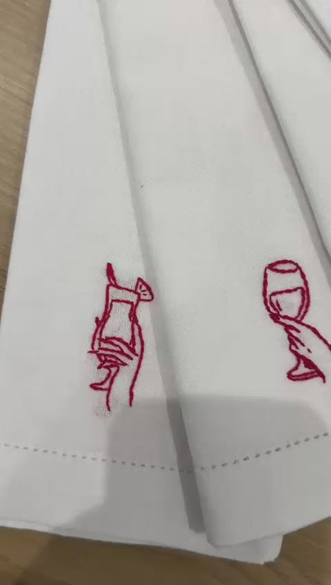 Napkins - Custom Embroidered